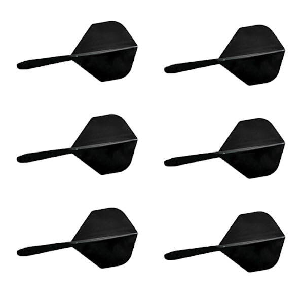 Sorte plastpileskafter - 6-pak 6