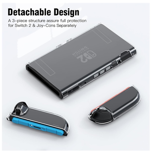 Premium Nintendo Switch 2-etui og opbevaringstaske til tilbehør