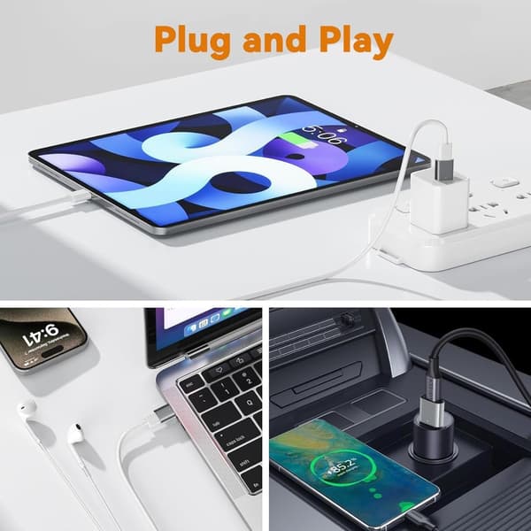 4-pack USB till Type-C 3.2 Adapter Set: 2 USB till Type-C & 2 Type-C till USB Adaptrar
