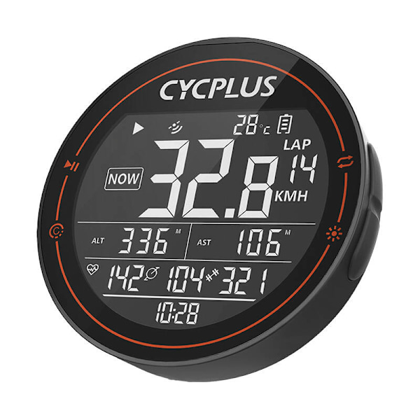Cycplus M2 pyörätietokone - yhteensopiva Stravan, Trainingpeaksin jne.