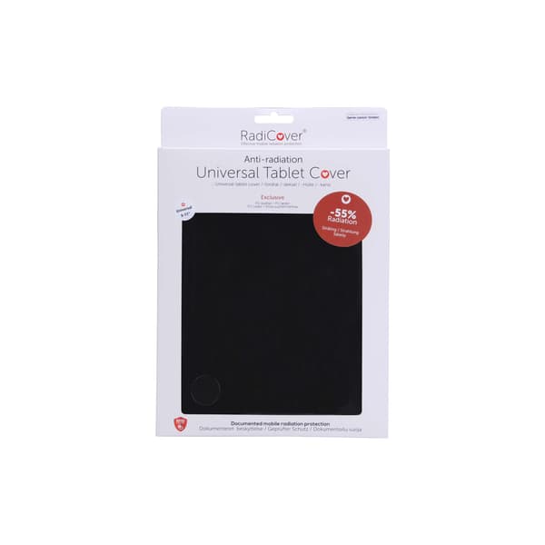 Strålingsbeskyttende Tablet Cover PU Universal 9-11" Sort