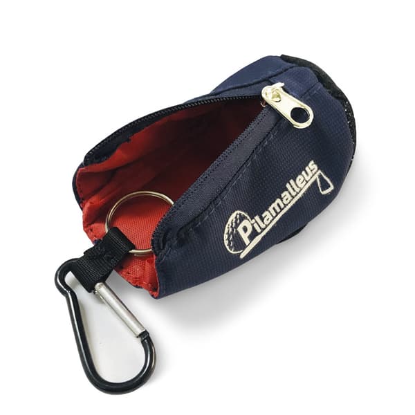 Kannettava golfpallon pidike T-pussilla Red Red