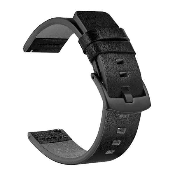 24 mm urrem til Suunto & Fossil Smartwatches Sort