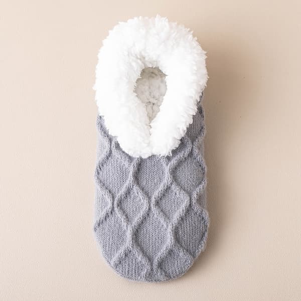 Lammsullfodrade Halkfria Varma Golvstrumpor - En Storlek Par DarkGrey DarkGrey