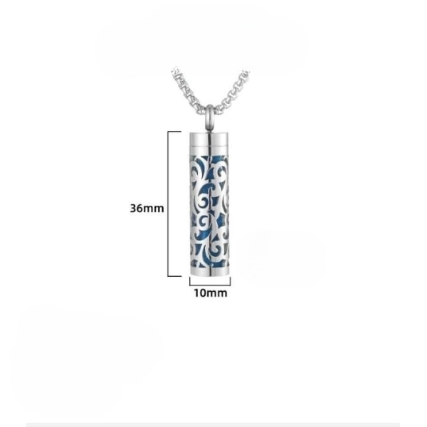 Eterisk olja diffuser halsband medaljong hängande halsband CK-CG2 Silver