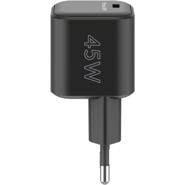 USB-C™ PD GaN hurtigoplader Nano (45 W) sort