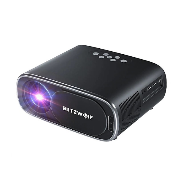 BlitzWolf BW-V4 1080p LED-beamer/projektor, Wi-Fi + Bluetooth (svart)
