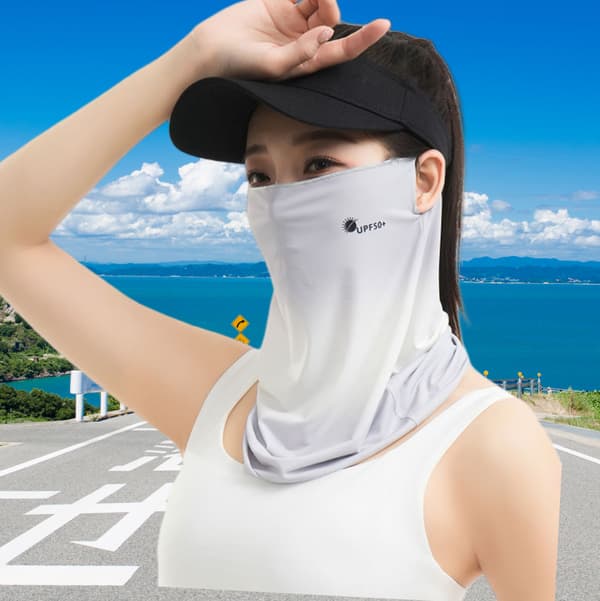 Sommar Utomhus Cykling Ansiktsmask Grey Grey