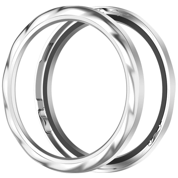 Opgrader din Xiaomi Watch S4/S3 med en elegant ramme i rustfrit stål Silver thread