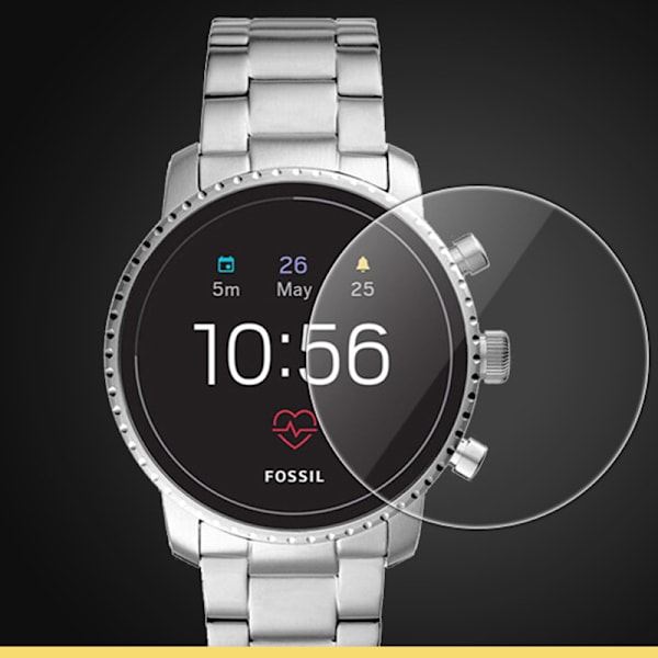 Fossil Q Venture HR Gen4 Skærmbeskytter - 2-pak - Hærdet Glas