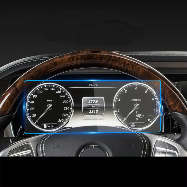 Bilnavigation og instrumentfilm til Mercedes-Benz 14-17 S-Cass