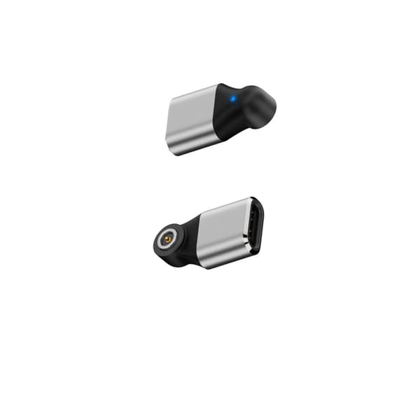 Magnetisk opladningsadapter til smart ring, N52-magnet, Bluetooth NFC, kortslutningsbeskyttelse, 2-pak Silver Silver