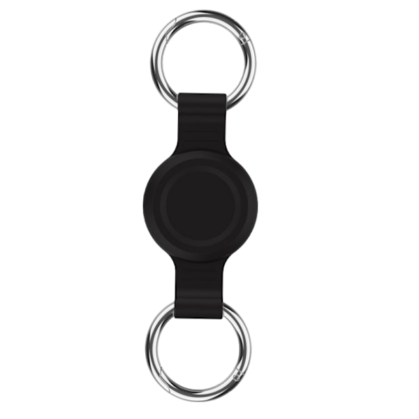 Silikonisuojakotelo Apple AirTag -lemmikkiseurannalle Musta