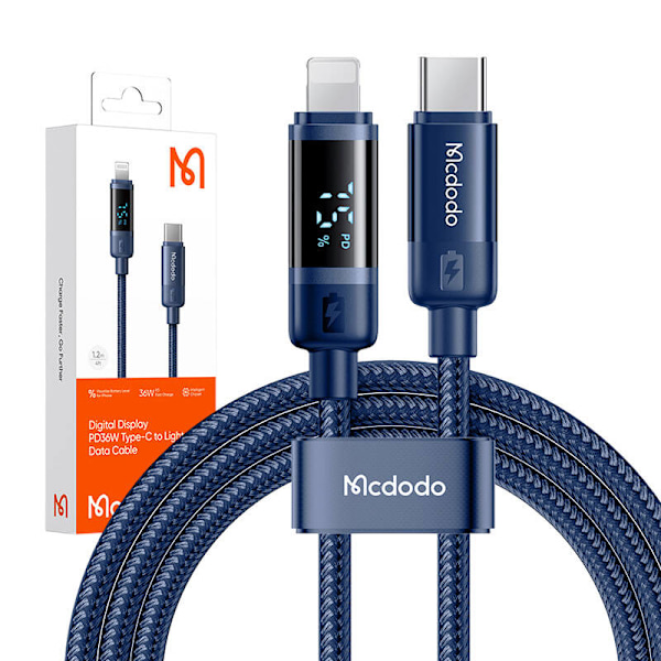 Mcdodo CA-5211 USB-C till Lightning-kabel, 36W, 1,2m (blå)