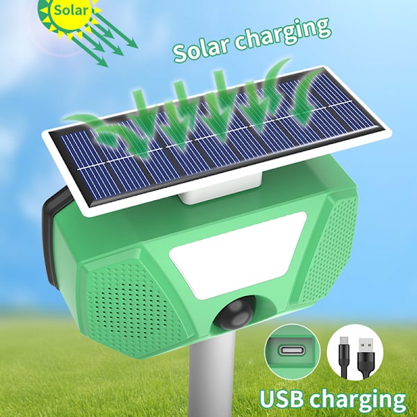 Soldriven gnagare repeller