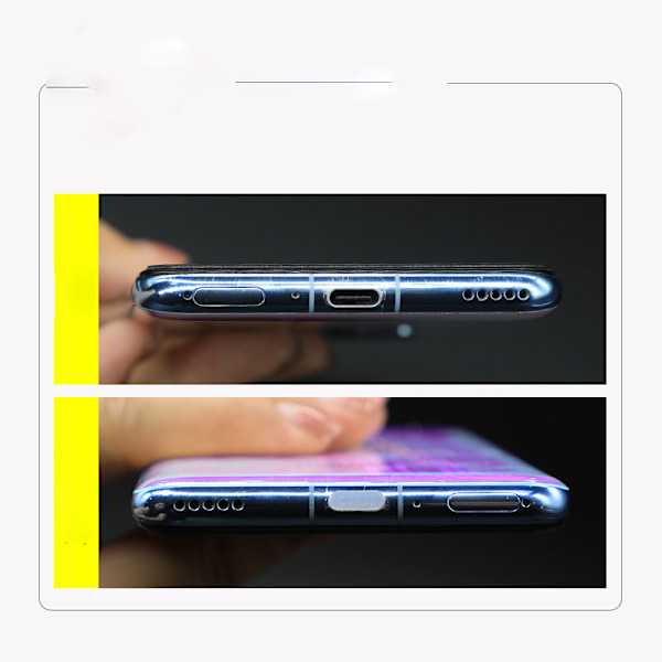 Dammskydd för USB-C-portar, 4-pack Svart