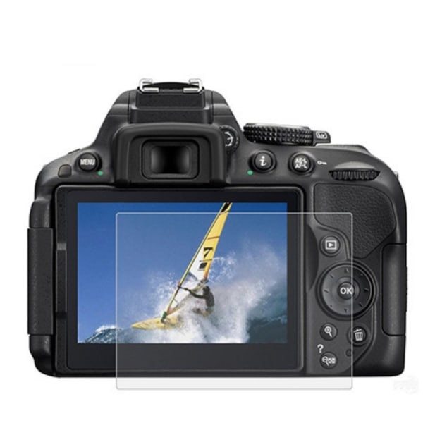Kamera af hærdet glas skærmfilm Eksplosionssikker kompatibel med Nikon-kamera Nikon D3200/D3300 Gennemsigtig