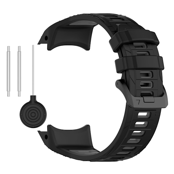 Garmin Instinct 3 Kaksivärinen silikoni kellon ranneke model 1 Harmaa