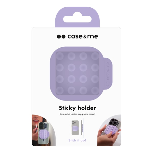 Silicone dual-sided suction cup holder, lavander