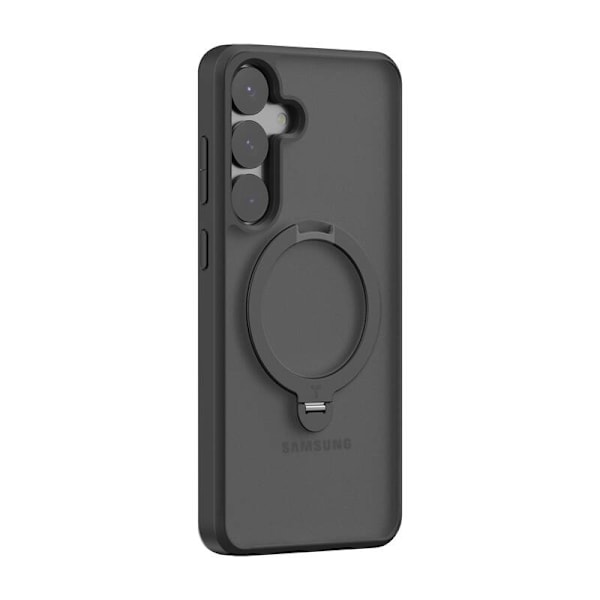 Torras Ostand Spin Series telefontaske til Samsung S25 (sort)
