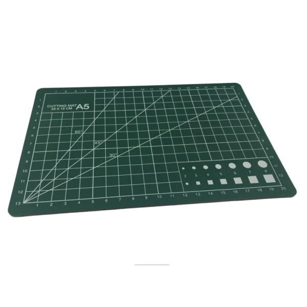 Art Dubbelsidig PVC-skärmatta Grön A5