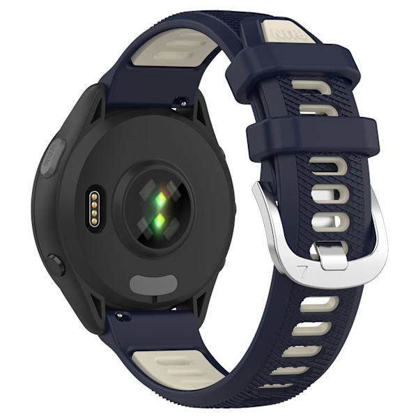 Klockarmband silikon Garmin Forerunner 265 / 265 Music Garmin Forerunner 265 / 265 Music / 255 / 255 Music / Venu 2 / Vi Mörkblå