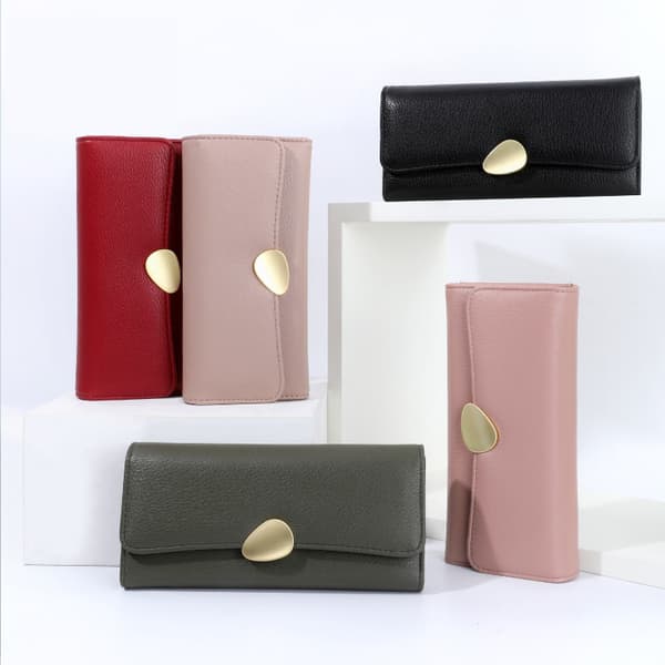 Kvindepung med tredelt fold Red Red
