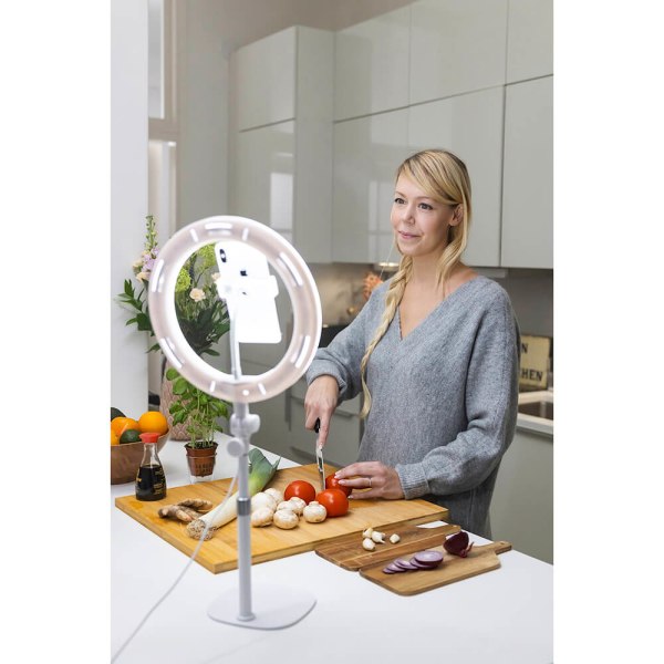 LED-Belysning Desk Ring Light 10"