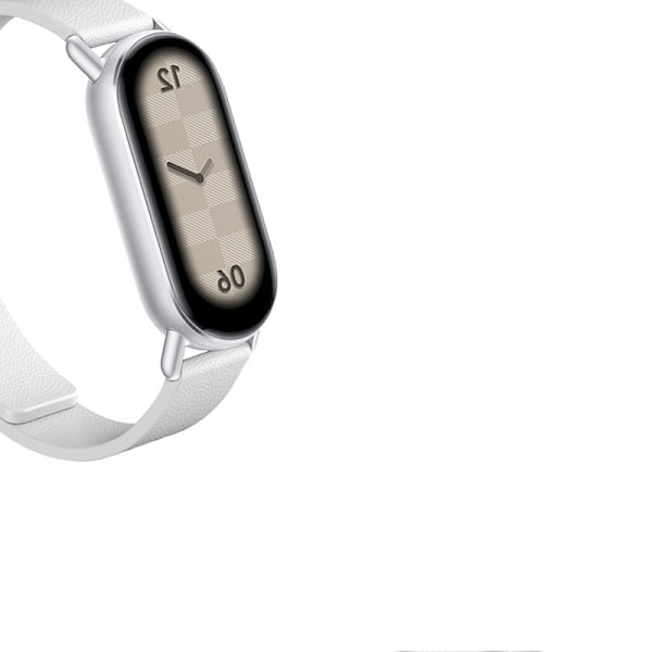 Læderrem til Xiaomi Band 8/9 - Magnetisk Hvid