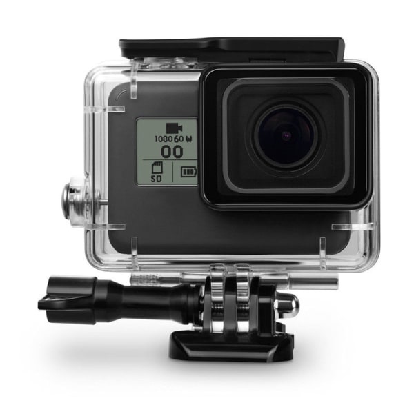 GoPro Hero 5/6/7/2018 Sort vandtæt etui / cover Gennemsigtigt