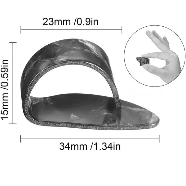 12-pack gitarrfinger, silverfingerskydd för gitarr, ukulele