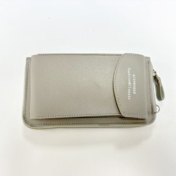 Crossbody Mobilväska i PU-läder Grå