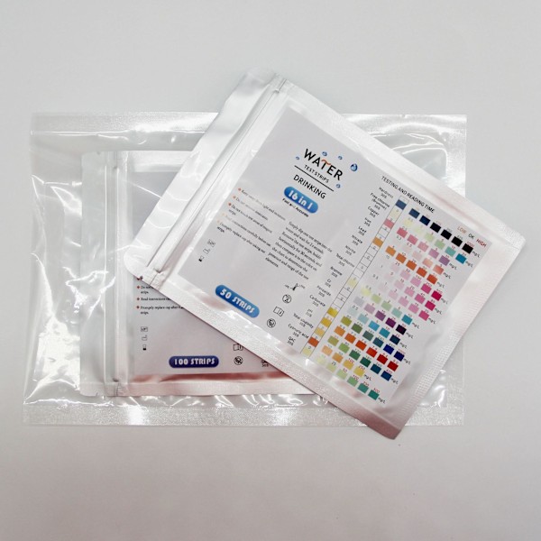 pH-testremsor med temperaturpapper Dricksvatten 16 tester 100 stycken