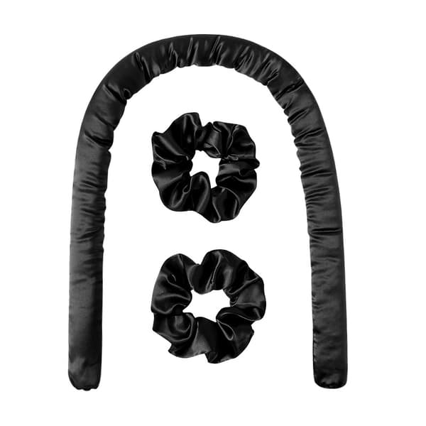 35 mm varme-fri hårruller til søvn - 3-delt sæt Black Black