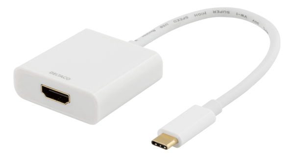 USB-C to HDMI adapter, 4096x2160 30Hz, white