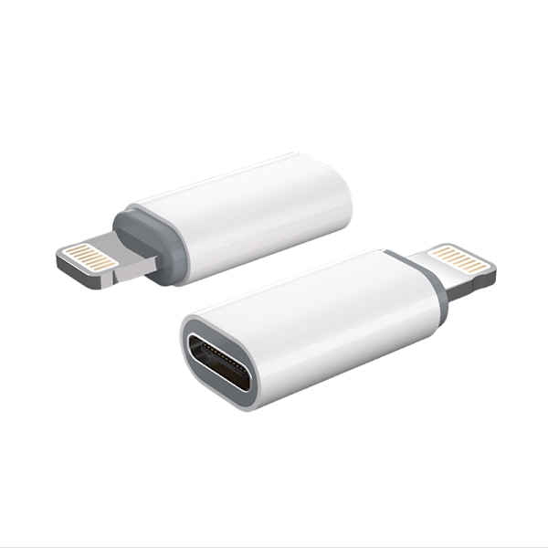 FA03 Apple Style Vit USB-A till USB-C Adapter 27W