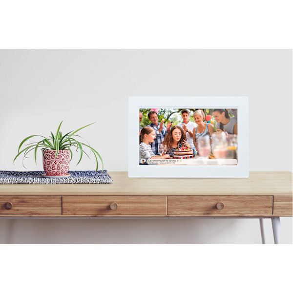 Smart fotoram 10,1" Wifi FRAMEO programvara PFF-1015W Vit
