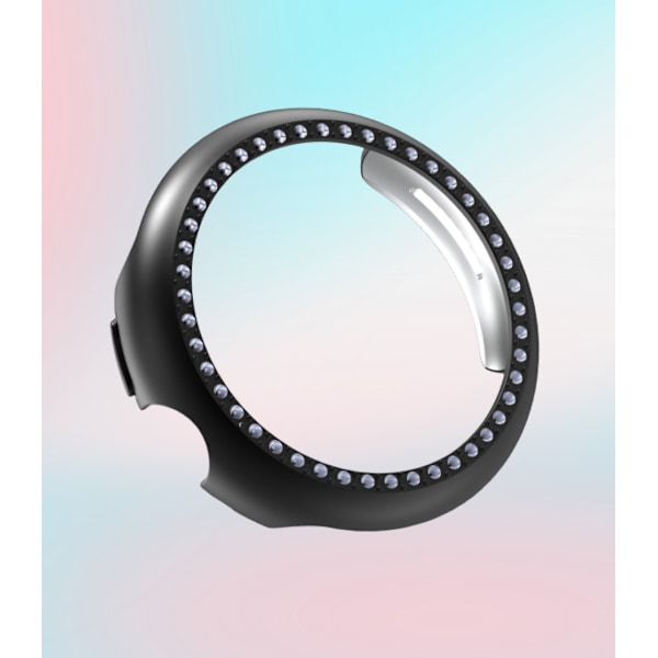 Google Pixel Watch 3 -kotelo, PC ja tekojalokivisuojakuori Musta 45 mm