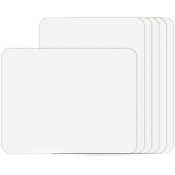 Magnetisk whitboardtavla för kylskåp 6-pack Vit A4