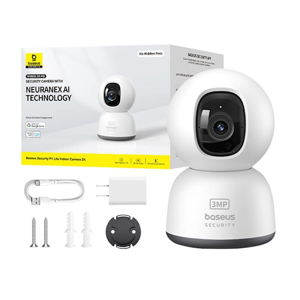 Baseus P1 Lite 2K inomhuskamera (vit)