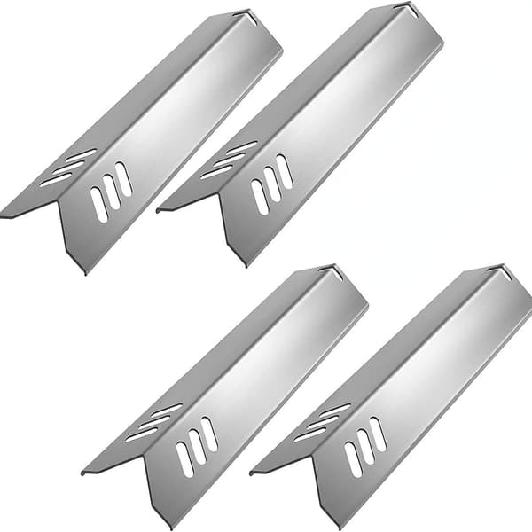 4-pack grillvärmeplattor för Dyna-Glo, Uniflame, bakgårdsgrill - silver