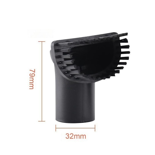 32 mm Halvcirkelformet Støvsugerbørste - ABS & Nylon Børstehår