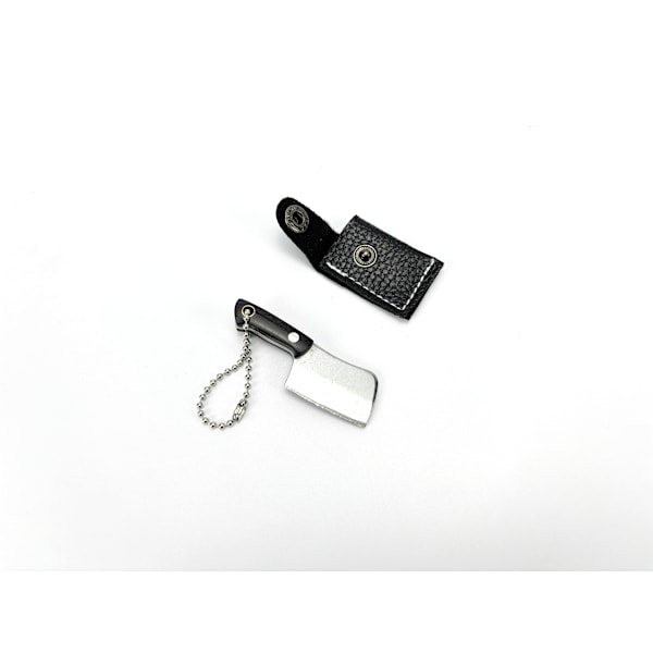Mini-kniv till nyckelringen, fickkniv i rostfritt stål för EDC, frukt, öppning av paket