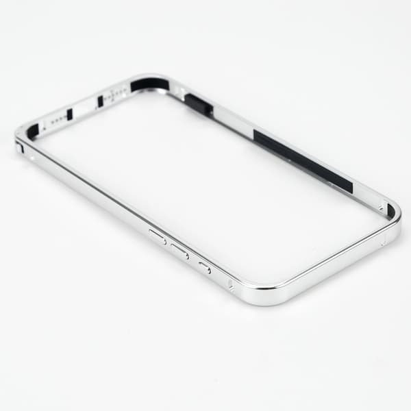 Aluminiumslegering Bumper Case til iPhone 15 Pro Max Silver Silver
