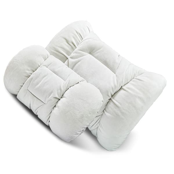 Auton ristiseläntuen tyynysetti White White
