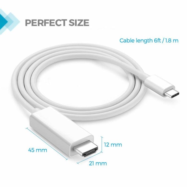 INF USB-C till HDMI kabel 4K UHD 2 meter