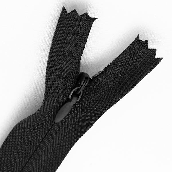 Osynlig dragkedja 3# Svart 60cm - 10 st