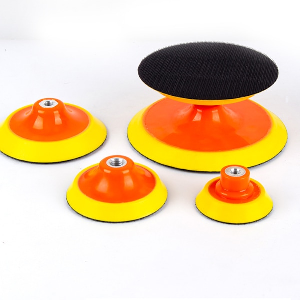 3 tums 75 mm polerdyna med 10 mm spindel - kardborrefäste