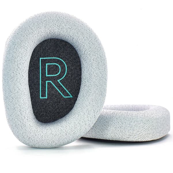 Ersättningsöronkuddar kompatibla med Logitech G522 Lightspeed Wireless - 2-pack, Mesh-tyg & Memory Foam Grey Grey