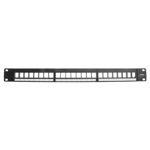 TRIAX Patch Panel 19" 1U Keystone CAT6 UTP 24 Portar